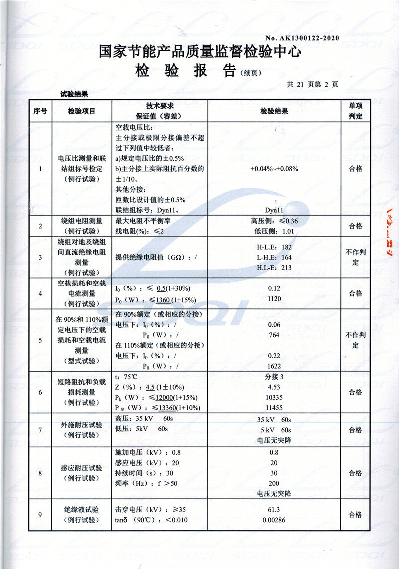 高低压试验报告-S11-1250贵德贵德贵德油浸式变压器-2.jpg